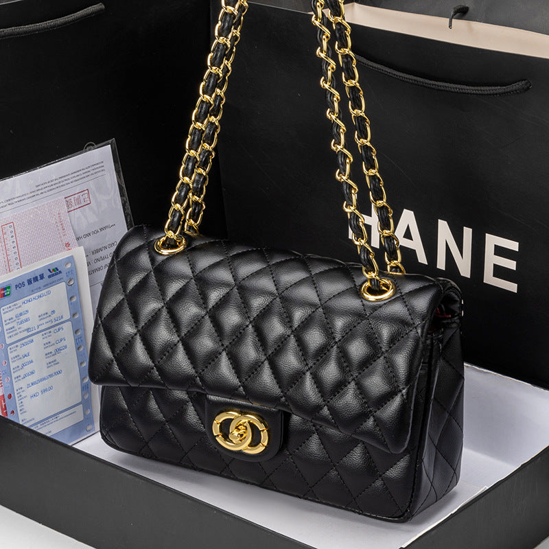 Crossbody Bag Rhombus Chain Bag Fashionable One Shoulder Underarm Bag