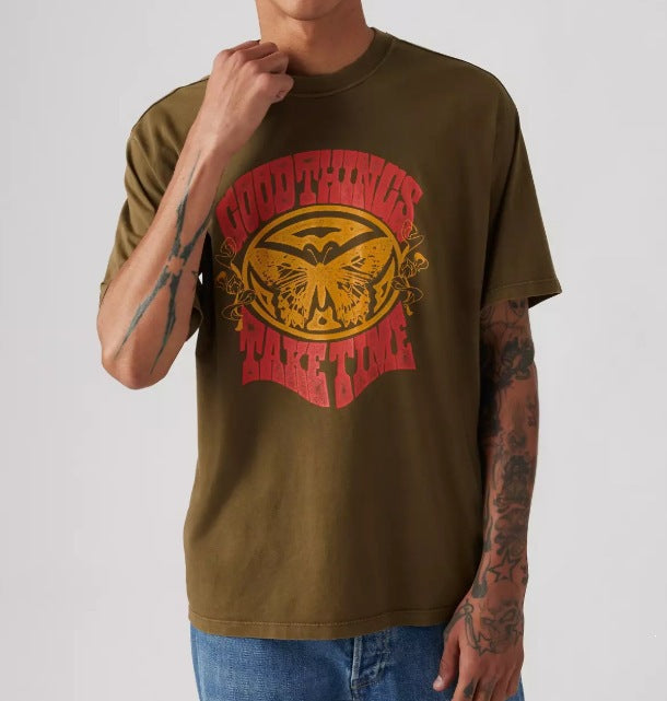 Crew Neck Short Sleeve Graphic T-Shirt