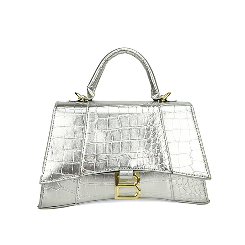 Cross-border small square crocodile pattern shoulder bags