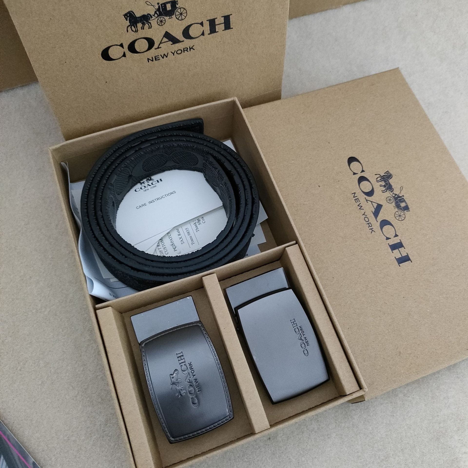 Premium Men's Interchangeable Belt Gift Set