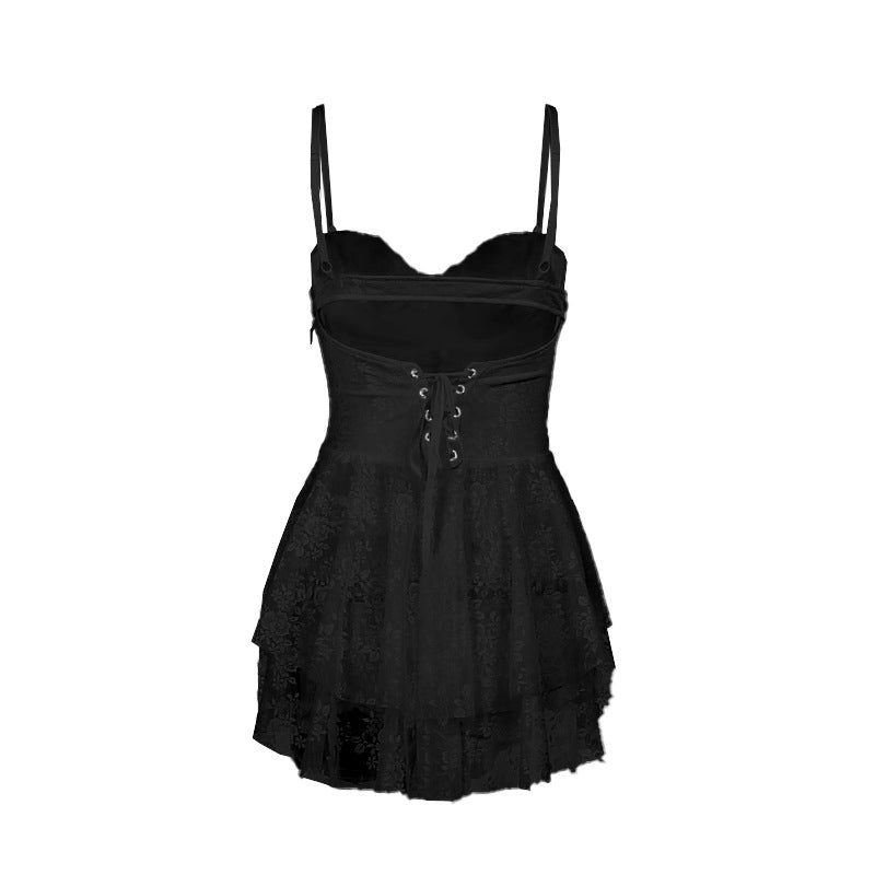 Luxe Line Spaghetti Strap Dress