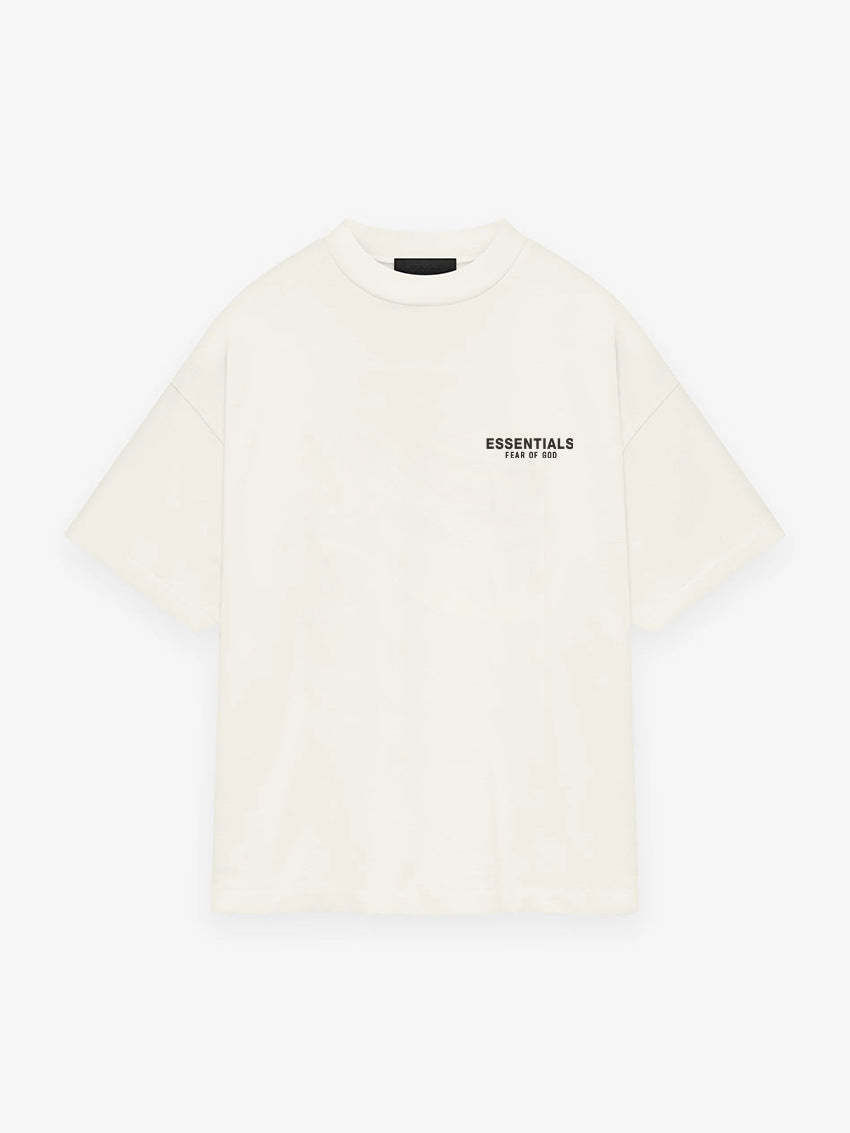 Oversized Crew Neck Graphic T Shirt with Short Sleeves
