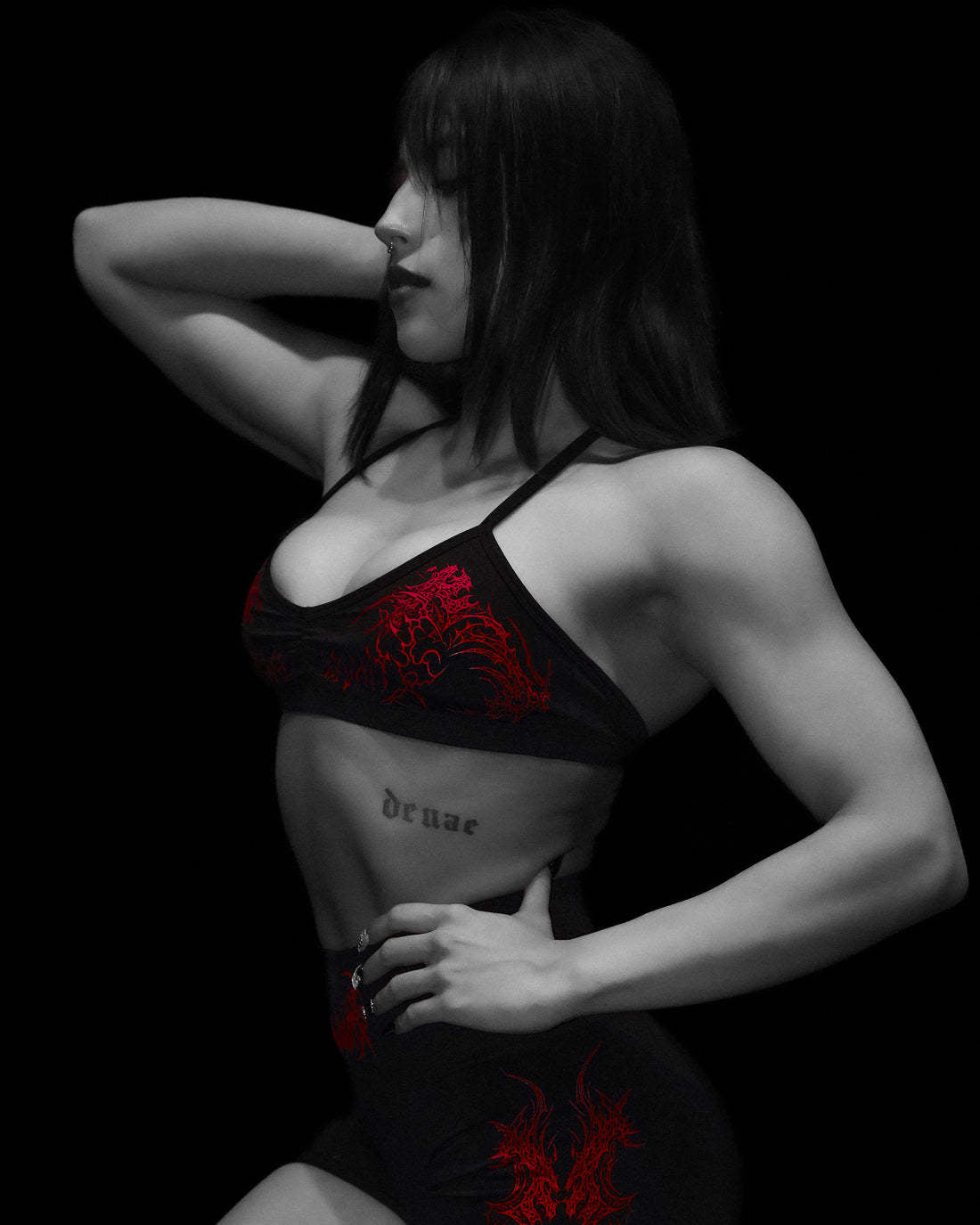 Women's Scoop Neck Sports Bra with Thin Straps