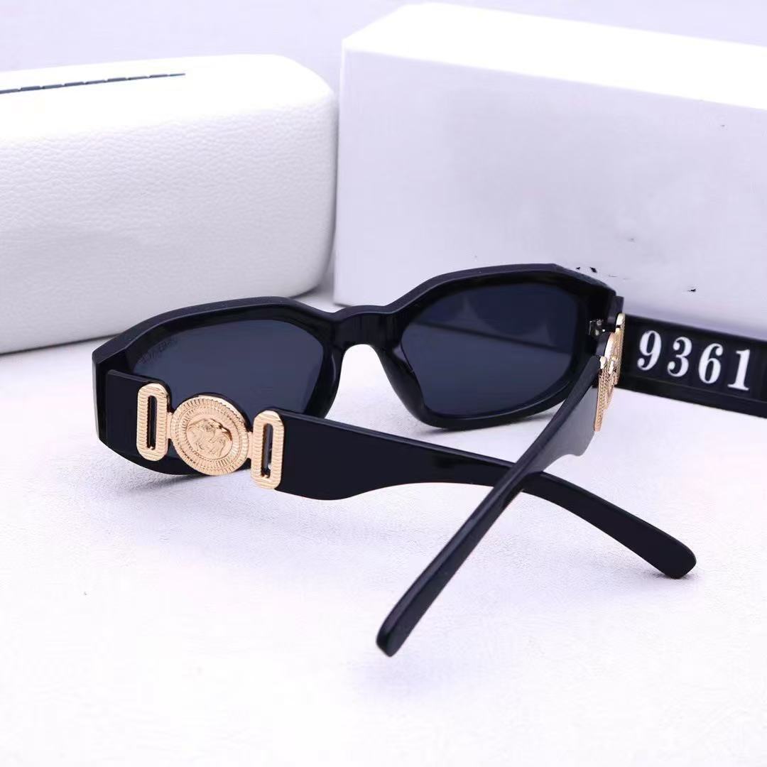 Cat Eye Sunglasses with Embellished Temple Accents and UV Protection