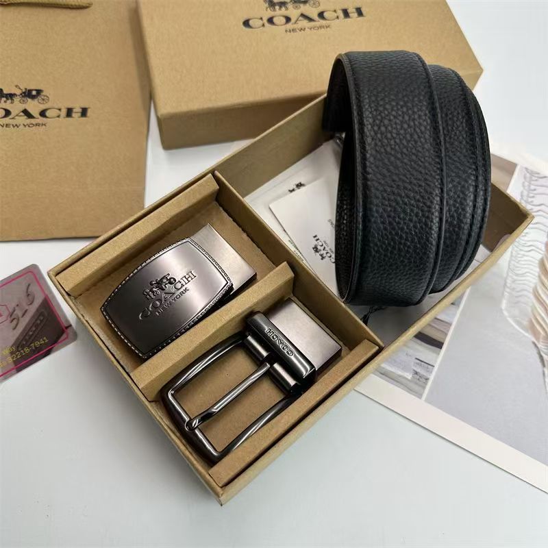 Premium Men's Interchangeable Belt Gift Set