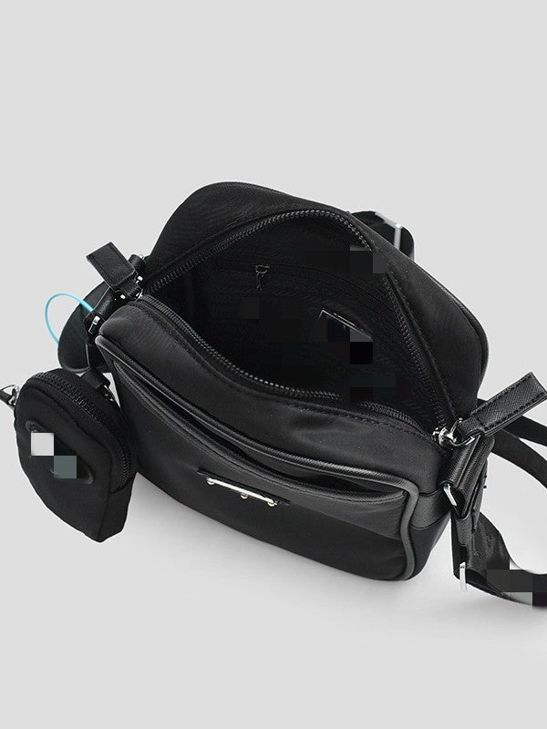 P Store Crossbody Single-Shoulder Nylon Parachute Messenger Bag Two-Piece Set Dropshipping Business Men's Crossbody Bag