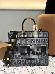 Monogram Tote With Generous Capacity And Structured Silhouette For Everyday Modern Chic