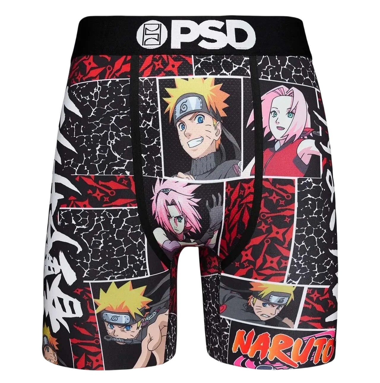 PSD American Men's  Cartoon Print Sports Quick Dry Running Fitness Boxer Shorts Swim Trunks Boys Trend