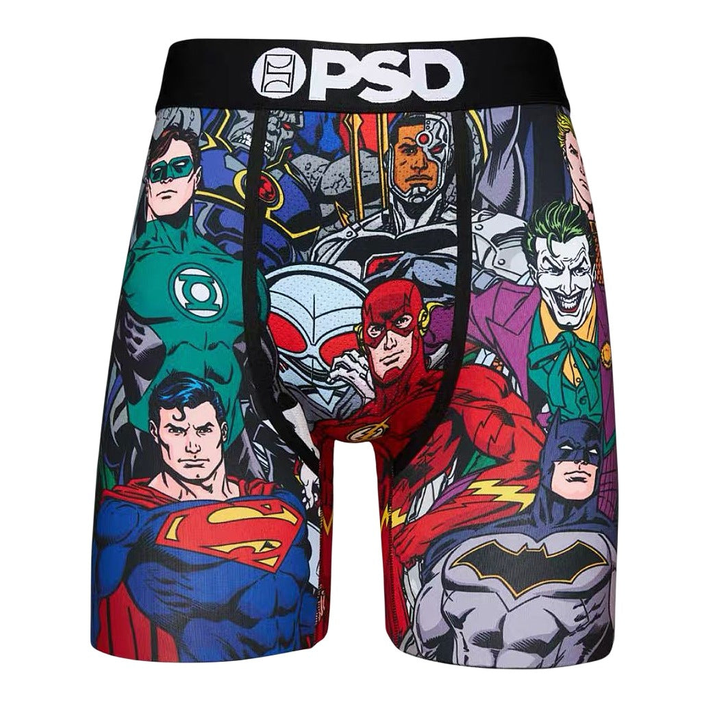 PSD American Men's  Cartoon Print Sports Quick Dry Running Fitness Boxer Shorts Swim Trunks Boys Trend