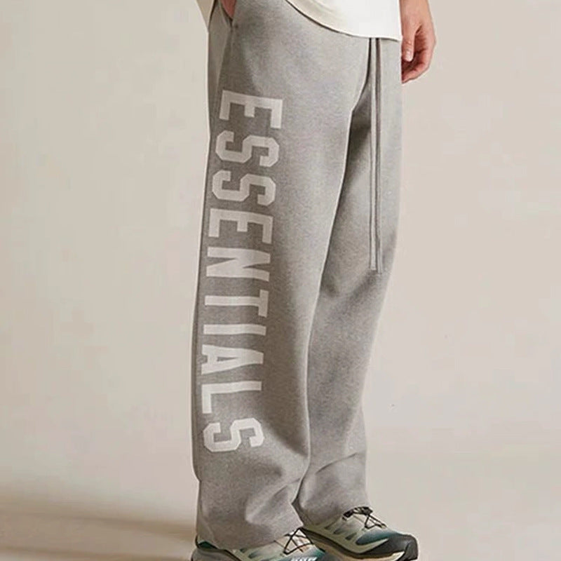 2024 FOG sub-line ESSENTIALS Unisex Straight-leg Sweatpants American Trend Retro Bigfoot Pants
