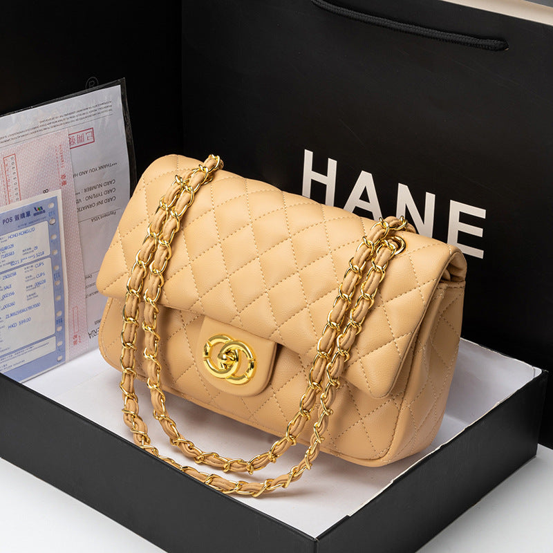 Crossbody Bag Rhombus Chain Bag Fashionable One Shoulder Underarm Bag