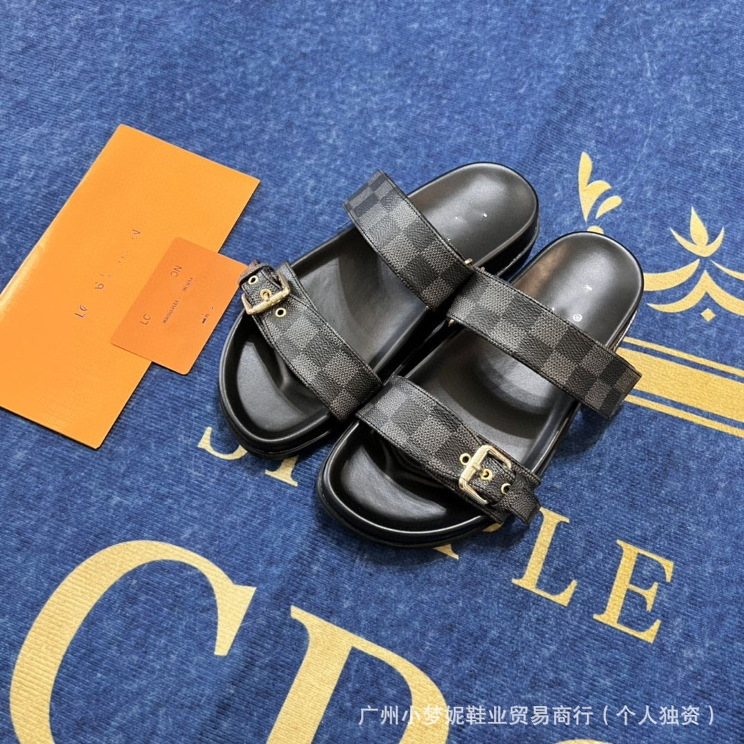 Unisex Premium Buckle Sandals Dual Straps