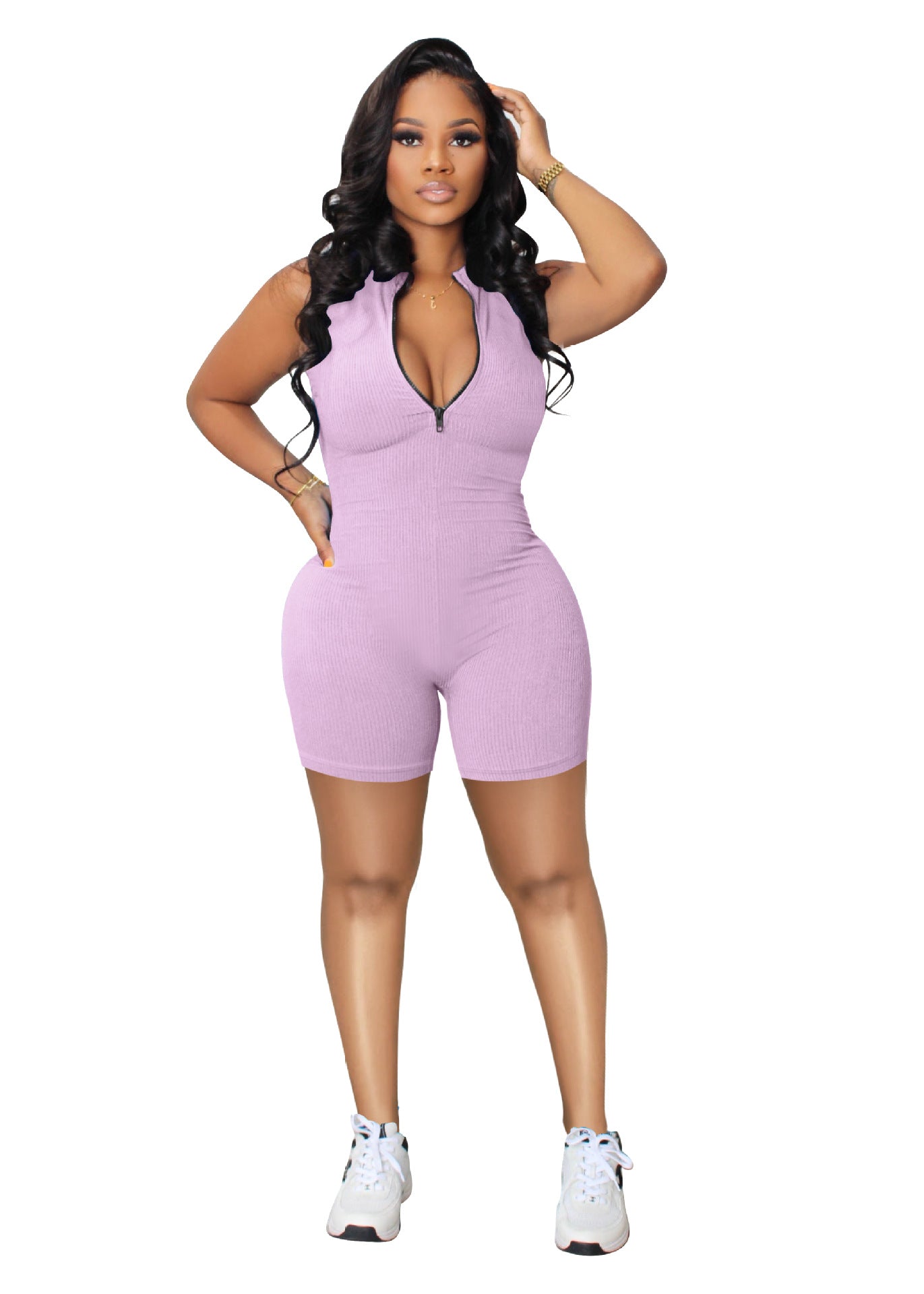 Luxe Zip Jumpsuit For Women With Front Zip And Sleek Modern Silhouette For Effortless Chic