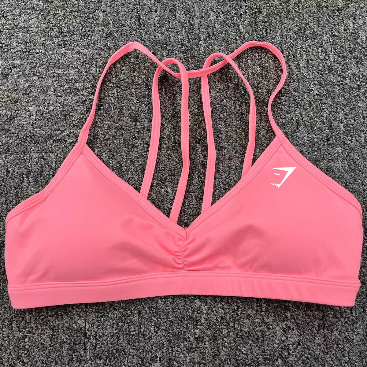 Women's Scoop Neck Sports Bra with Thin Straps