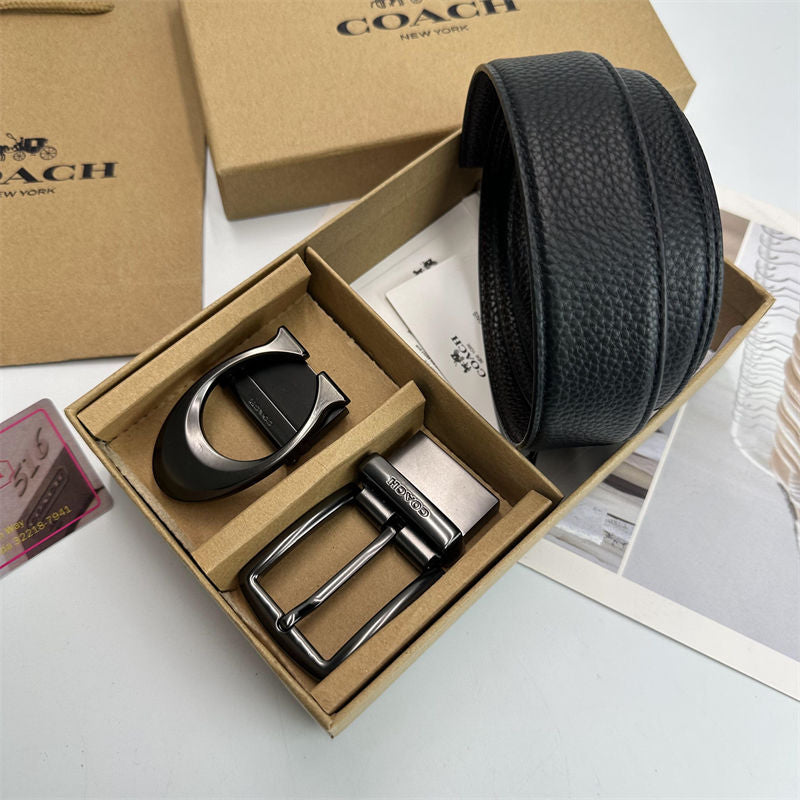 Premium Men's Interchangeable Belt Gift Set