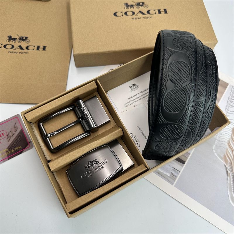 Premium Men's Interchangeable Belt Gift Set