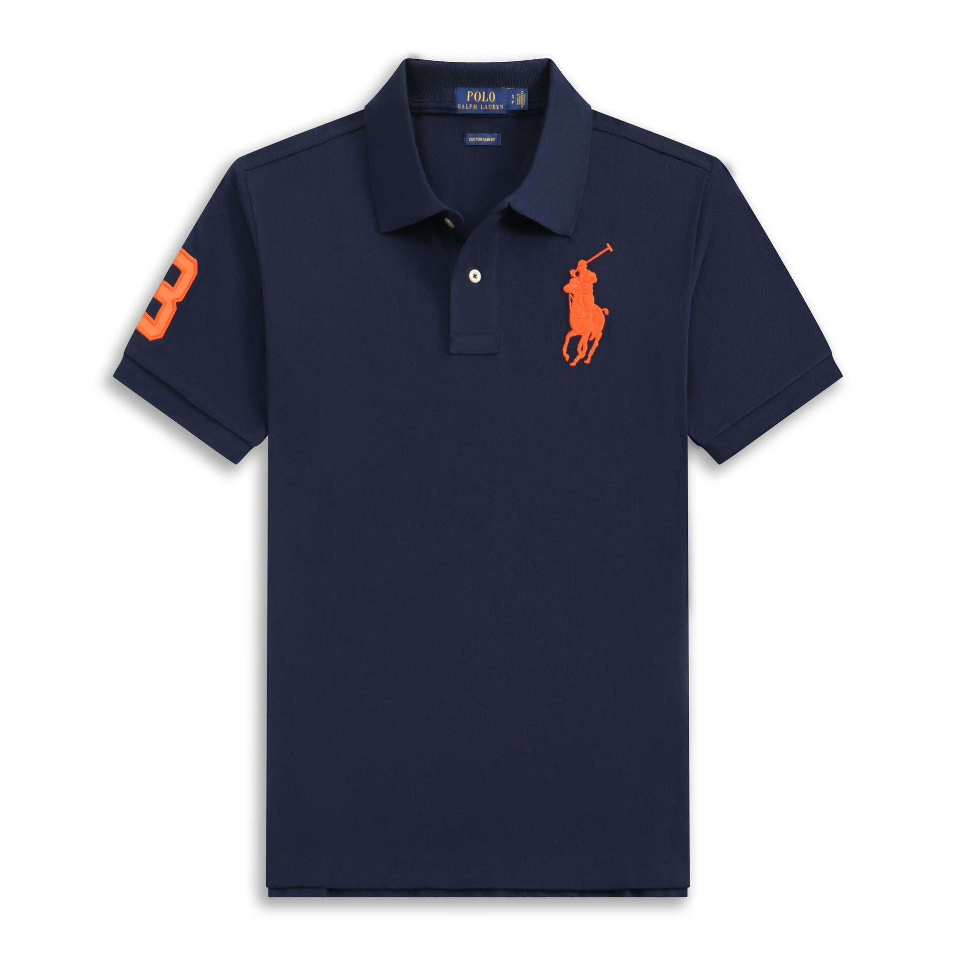 Embroidered Crest Polo Shirt With Short Sleeves