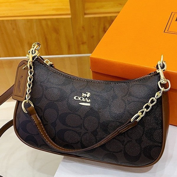 Armpit Bag Bag Women's Foreign Style Handbag Vintage Print Crossbody Bag Contrast Shoulder Bag