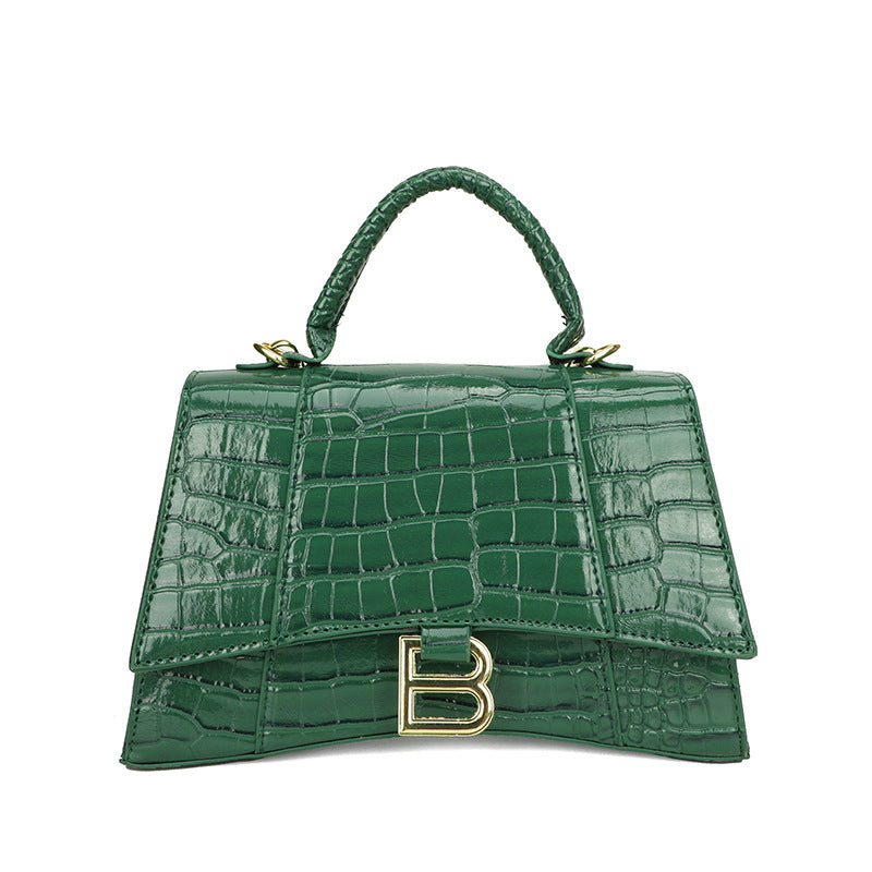 Cross-border small square crocodile pattern shoulder bags