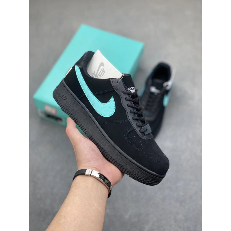 Putian High Quality AF1 Air Force One Valentine's Day White Hook Male and Female Couple Campus Versatile Heightened Athletic Board Shoes