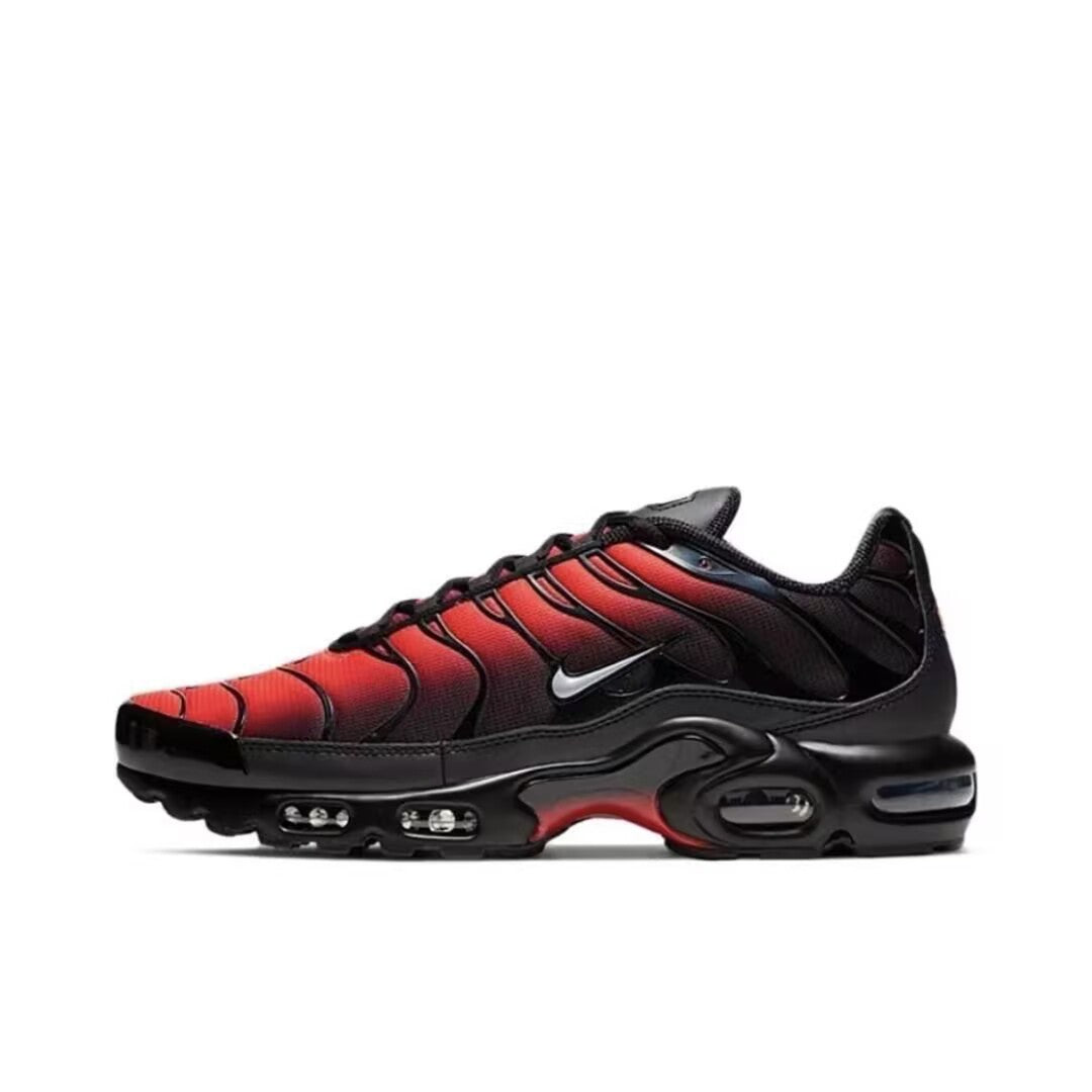 Men's Mesh Lace-Up Running Shoes with Visible Air Cushion Sole