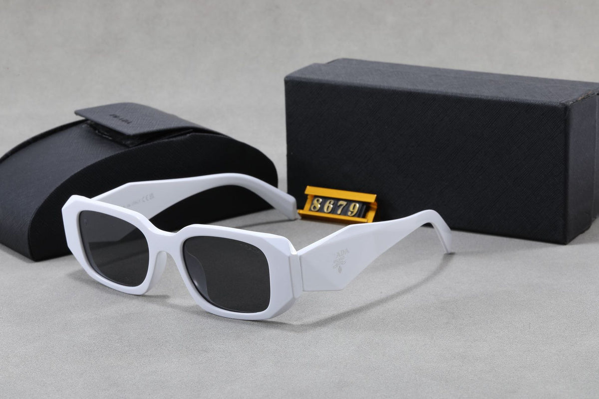 Angular Polygonal Full Rim Sunglasses with UV Protection