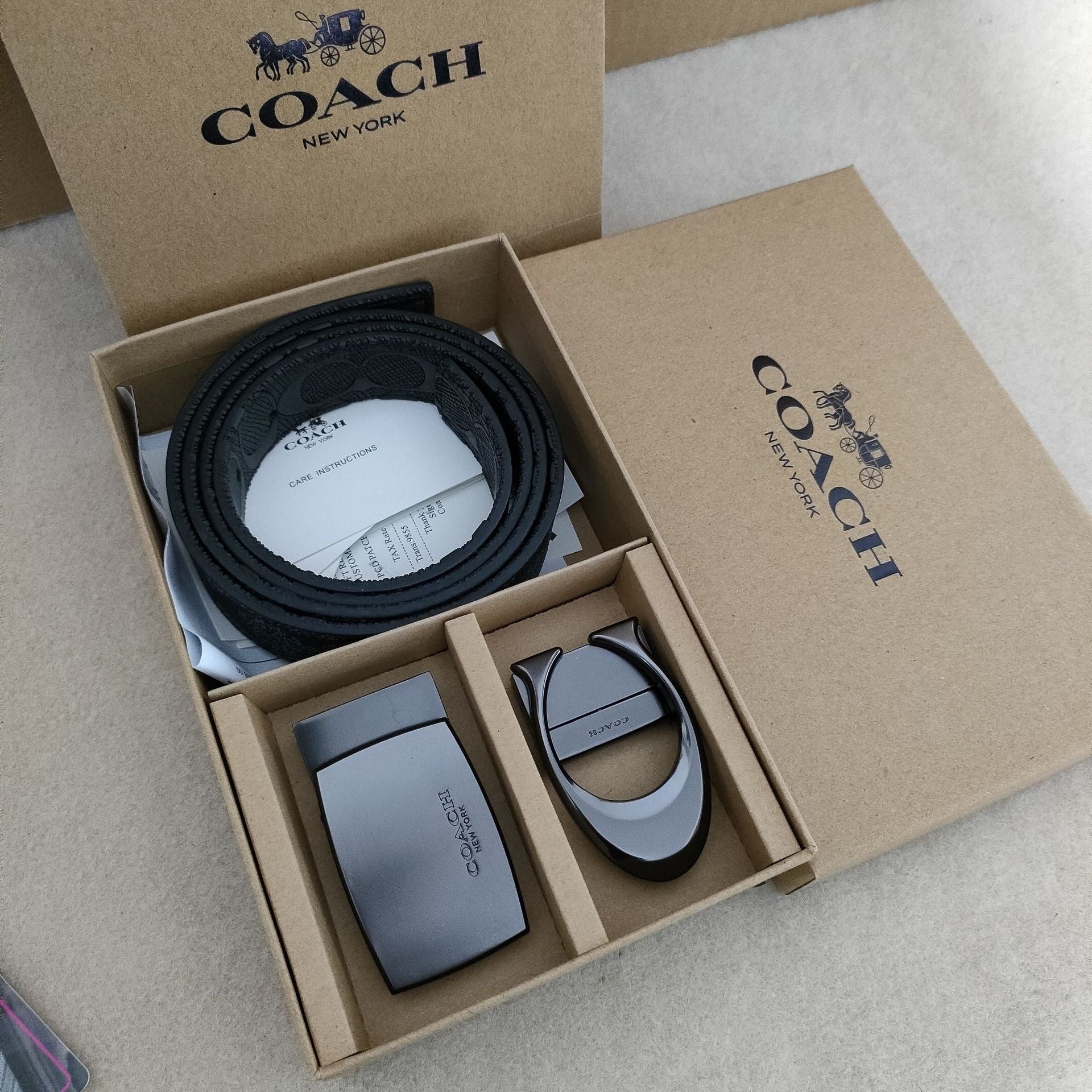 Premium Men's Interchangeable Belt Gift Set
