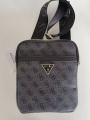 Premium Logo Print Men's Crossbody Shoulder Bag
