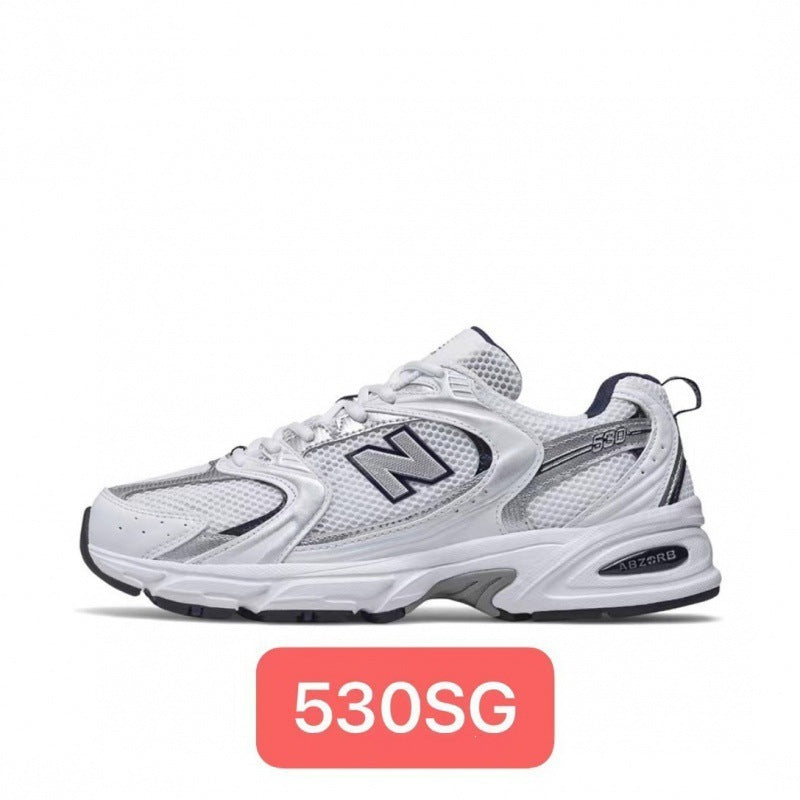 Men's Mesh Lace-Up Running Shoes with Chunky Sole