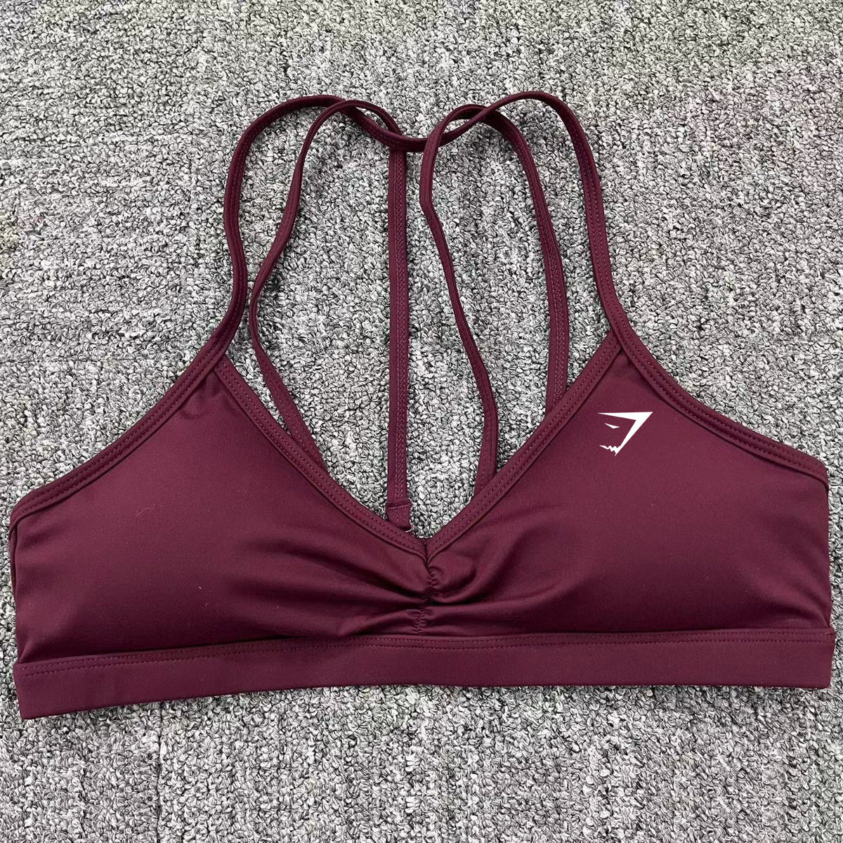 Women's Scoop Neck Sports Bra with Thin Straps