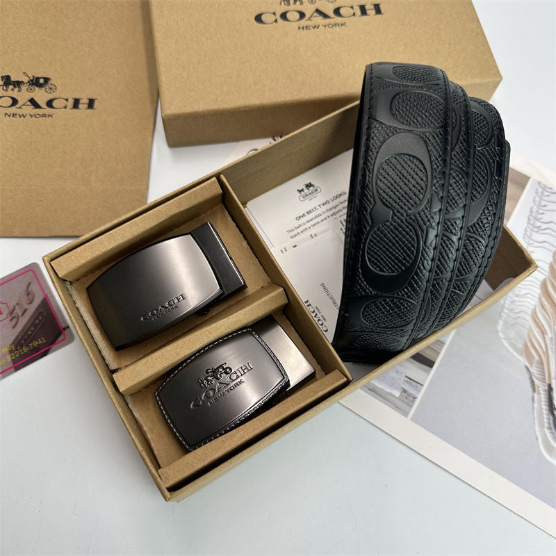 Premium Men's Interchangeable Belt Gift Set