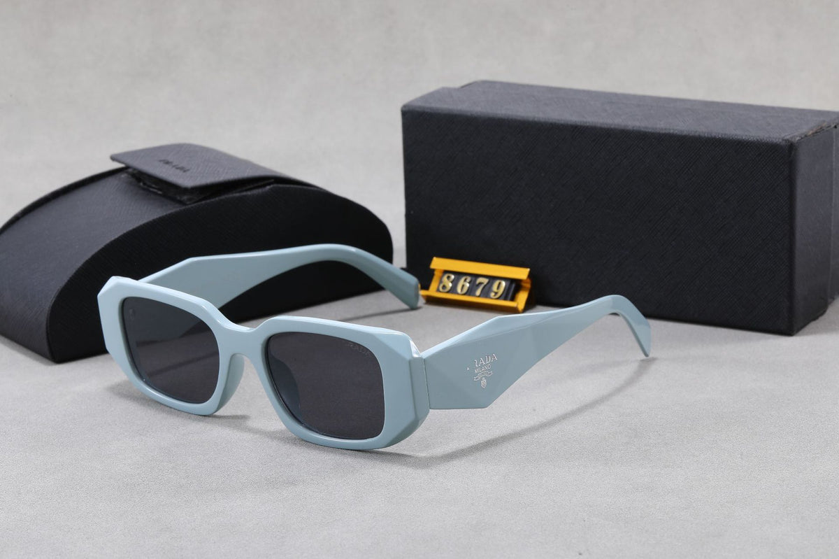 Angular Polygonal Full Rim Sunglasses with UV Protection