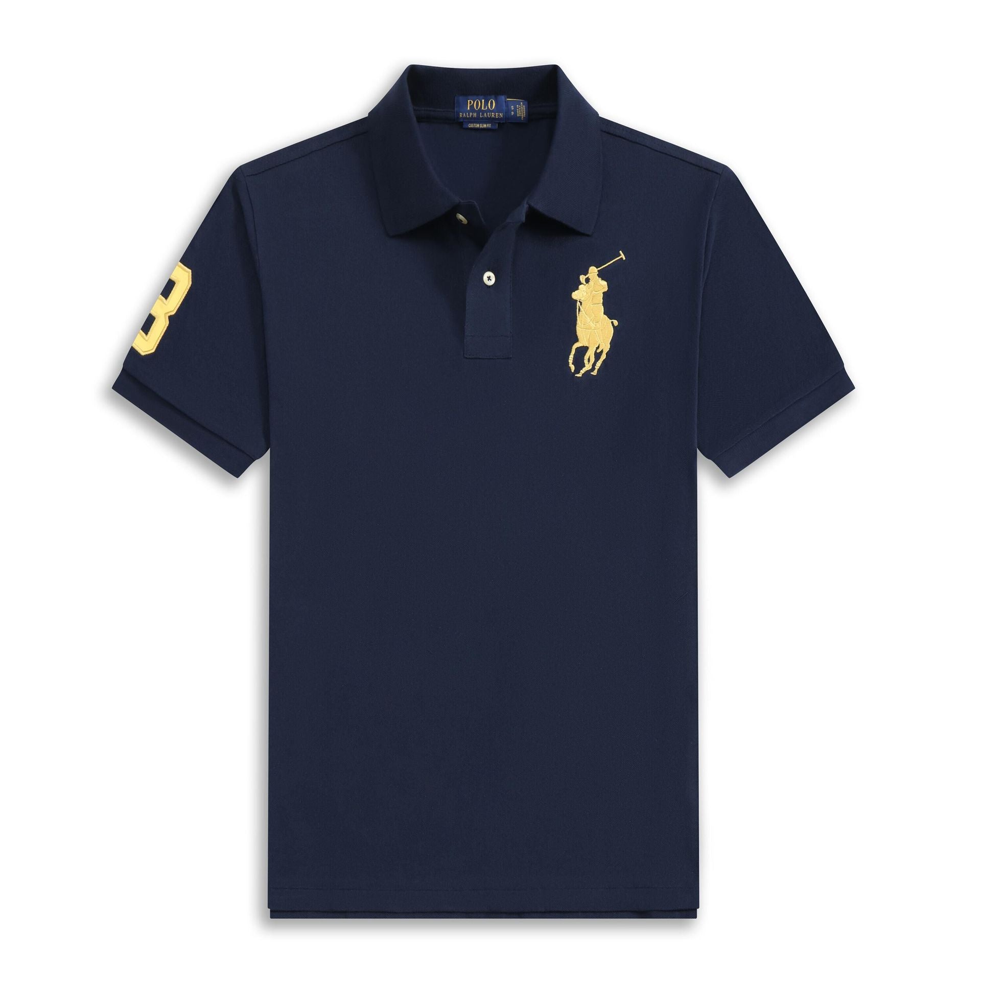 Embroidered Crest Polo Shirt With Short Sleeves