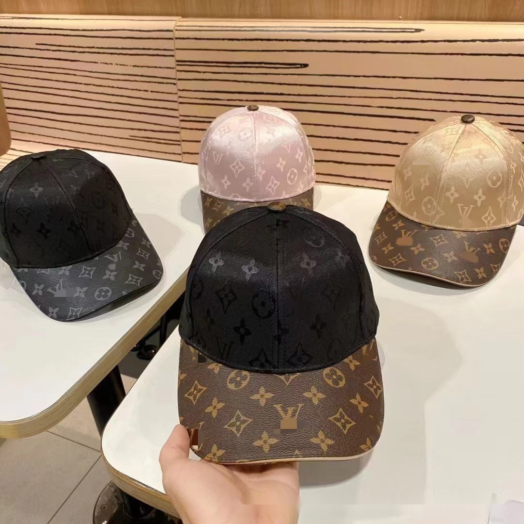 Structured Baseball Cap with Curved Brim and Adjustable Back Strap