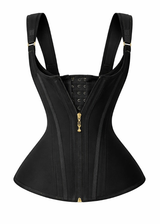 Lux Hourglass Waist Trainer With Double Layer Closure For Subtle Yet Striking Body Shaping And Tummy Control