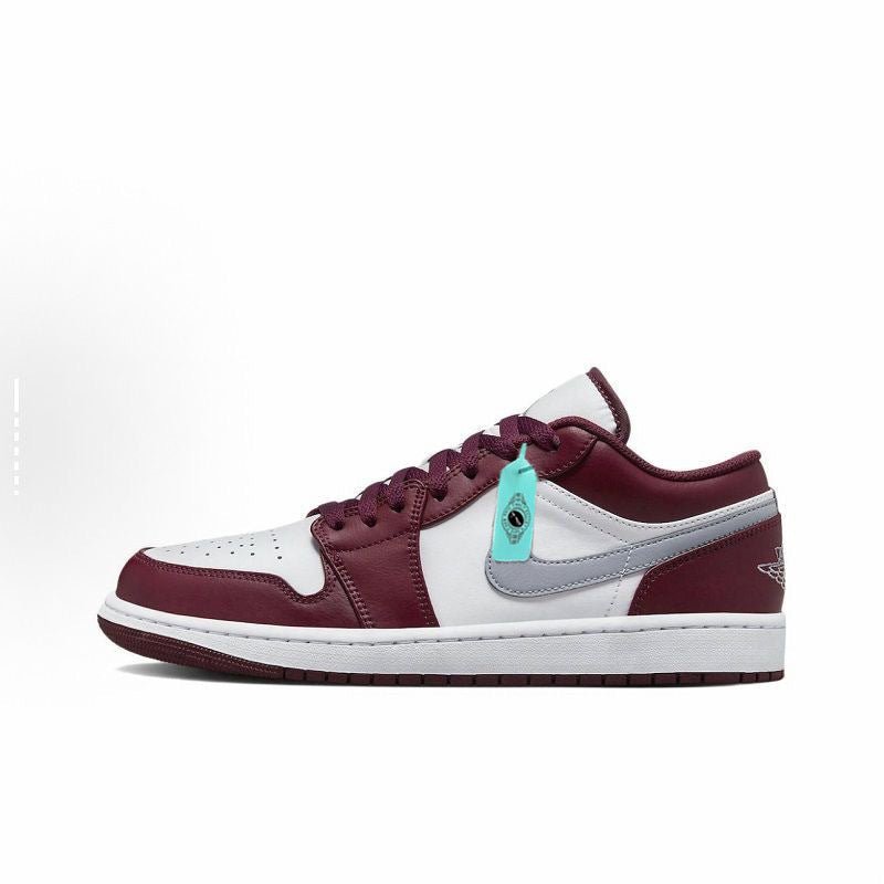 Low Top Lace Up Sneakers with Perforated Toe