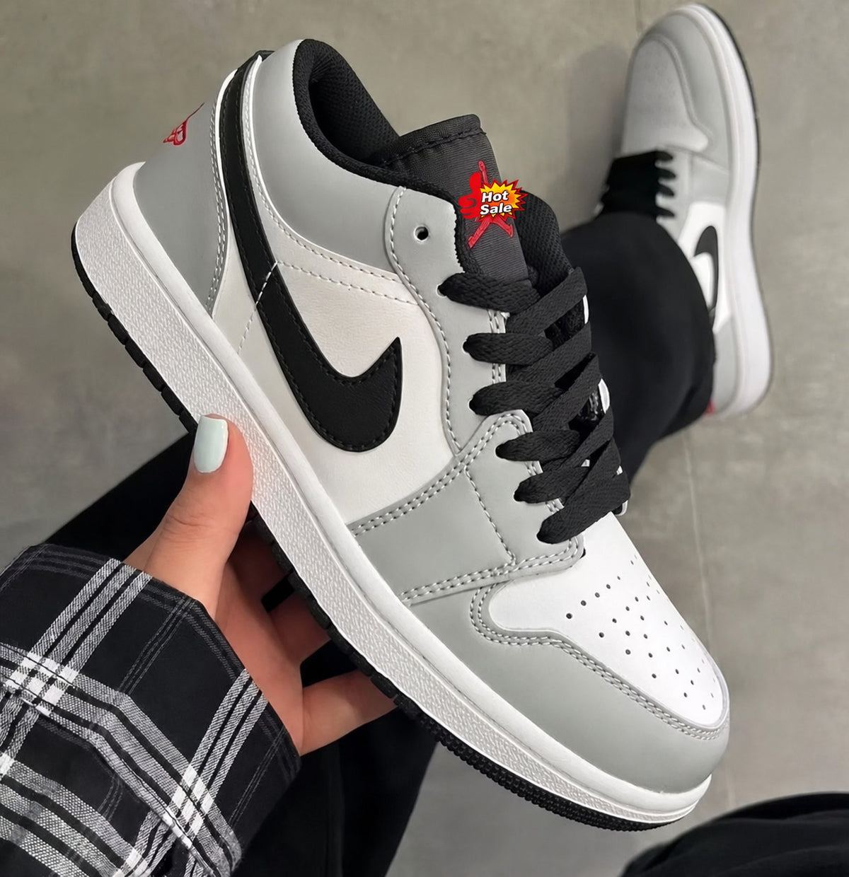 Low Top Lace Up Sneakers with Perforated Toe