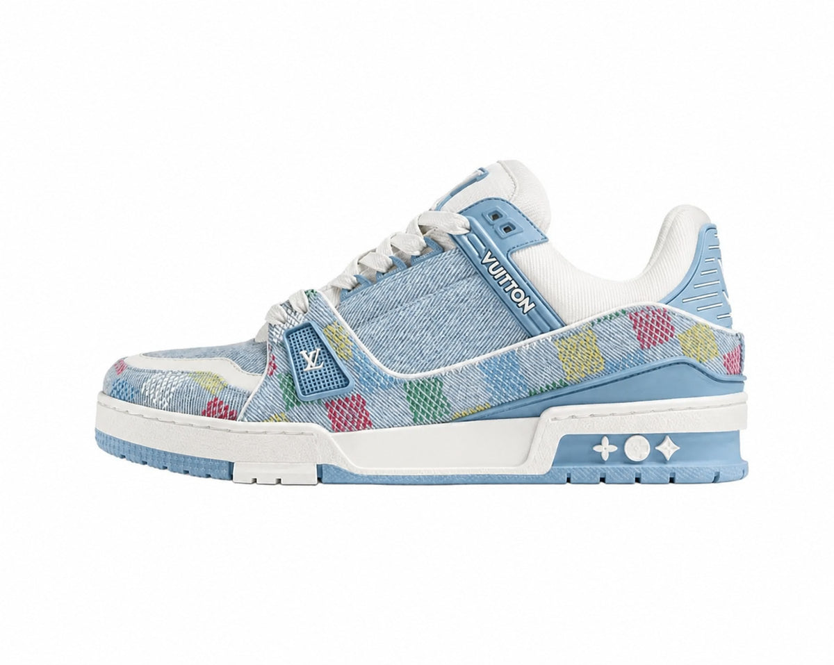 Platform Lace Up Sneakers with Padded Collar