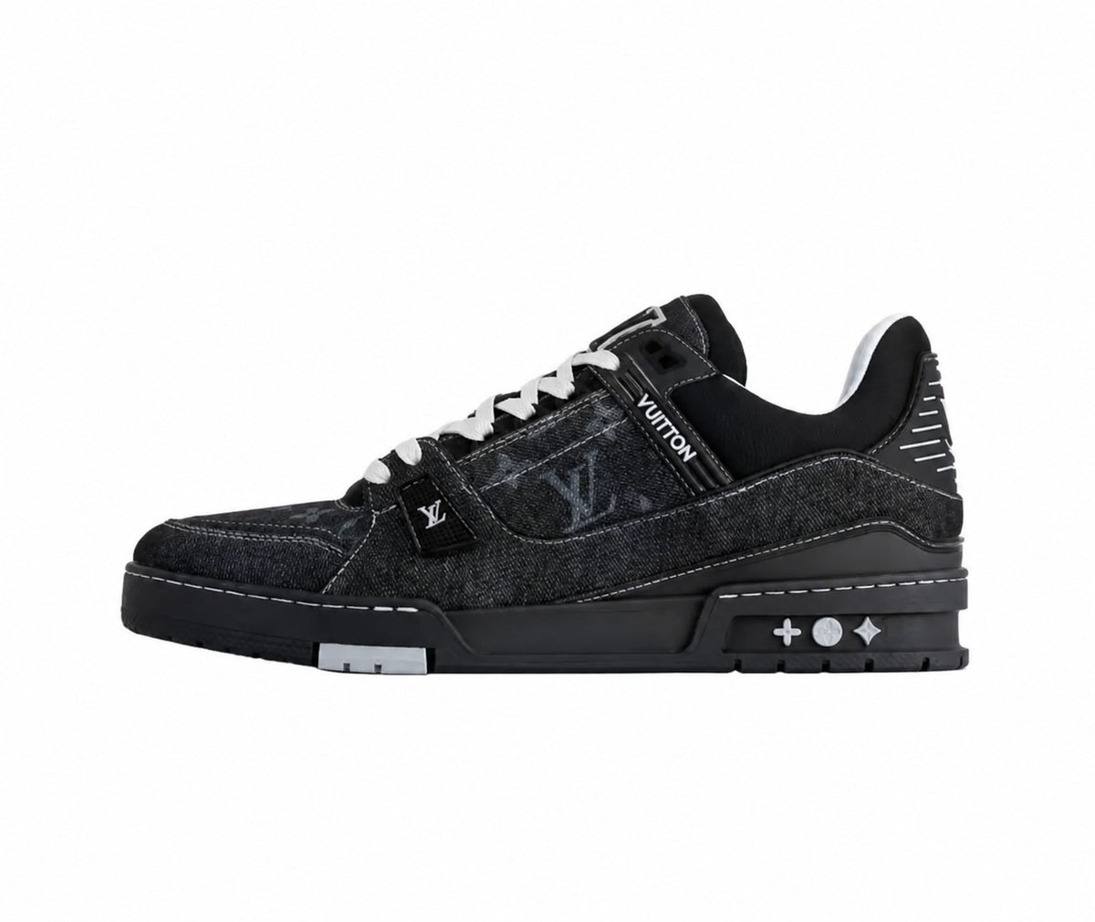 Platform Lace Up Sneakers with Padded Collar