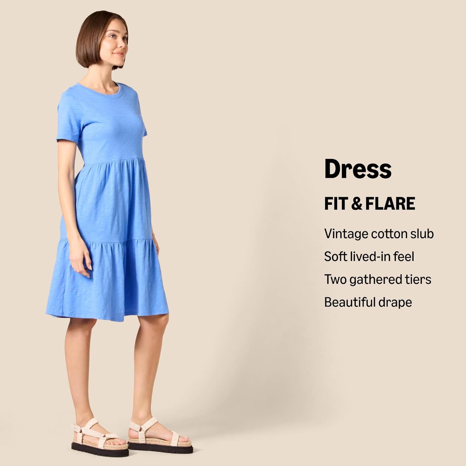 Chic Women's Short-Sleeve Tiered Dress - Perfect for Every Occasion!