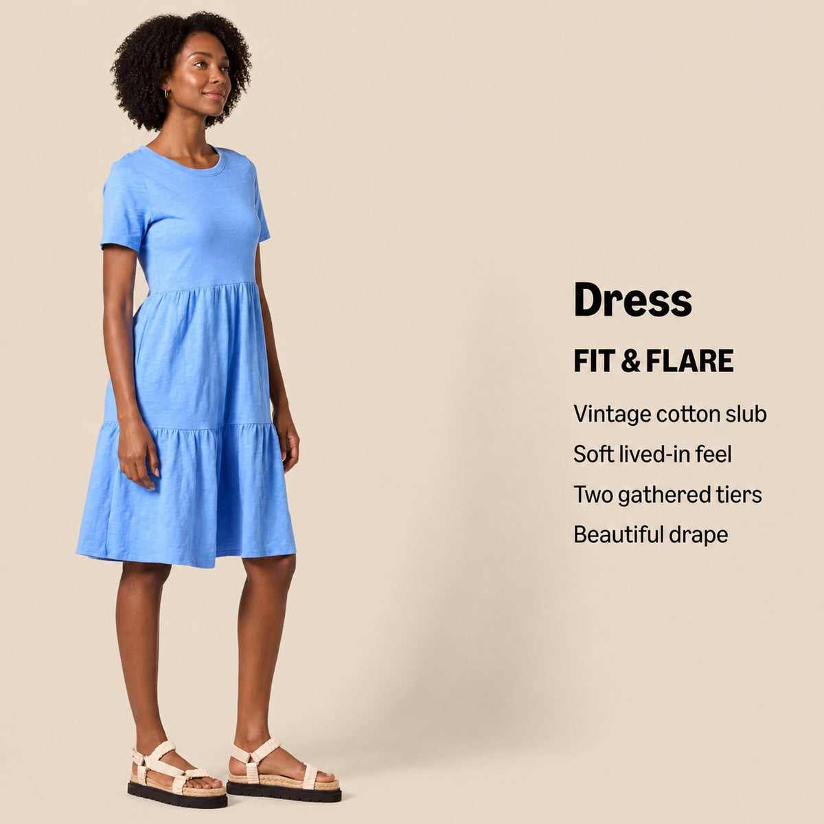 Chic Women's Short-Sleeve Tiered Dress - Perfect for Every Occasion!