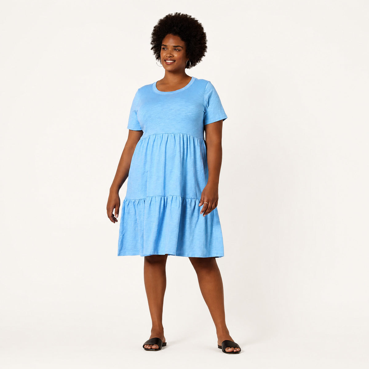 Chic Women's Short-Sleeve Tiered Dress - Perfect for Every Occasion!