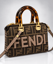 Structured Small Tote Bag with Zip Closure and Crossbody Strap