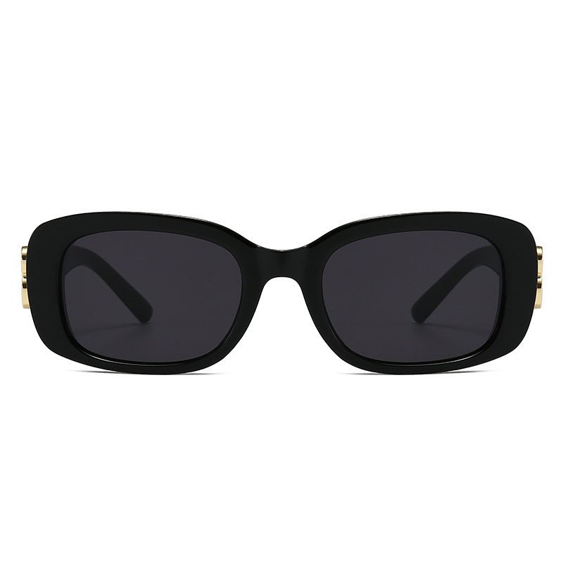 Square Cat Eye Sunglasses with UV Protection and Side Detailing