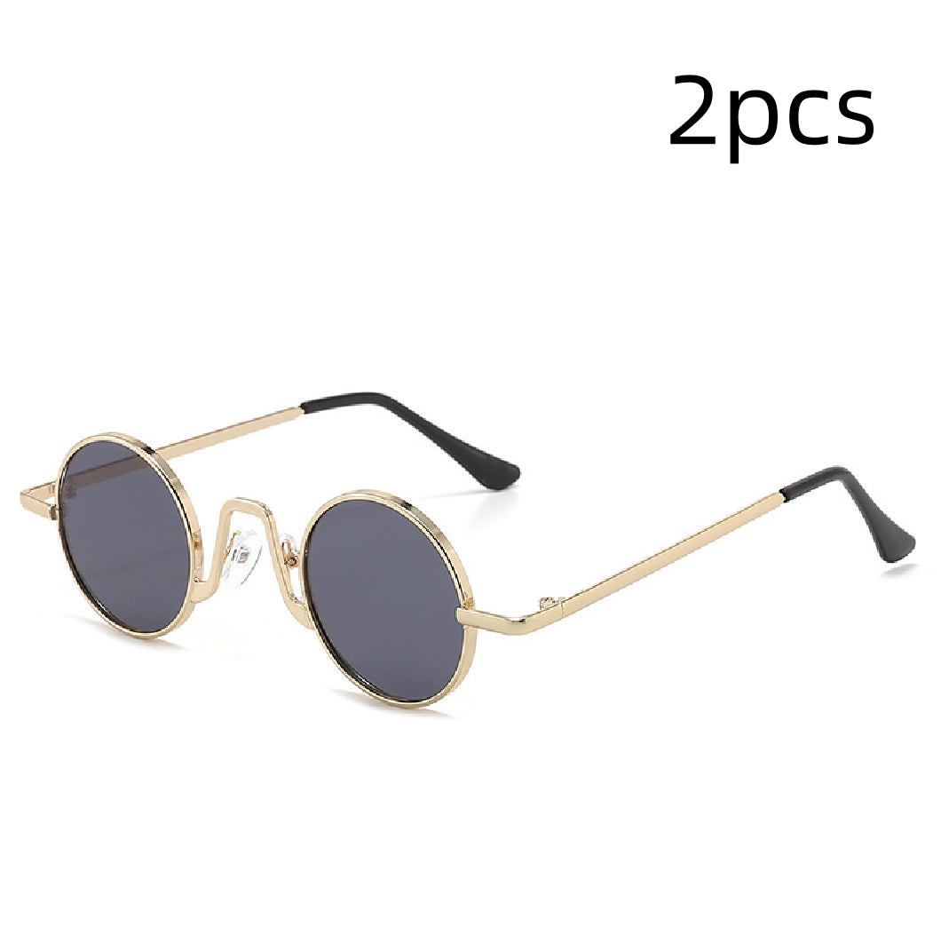 Round Frame Sunglasses With Urban Edge For City Style And Small Frame Chic And Premium Timeless Allure
