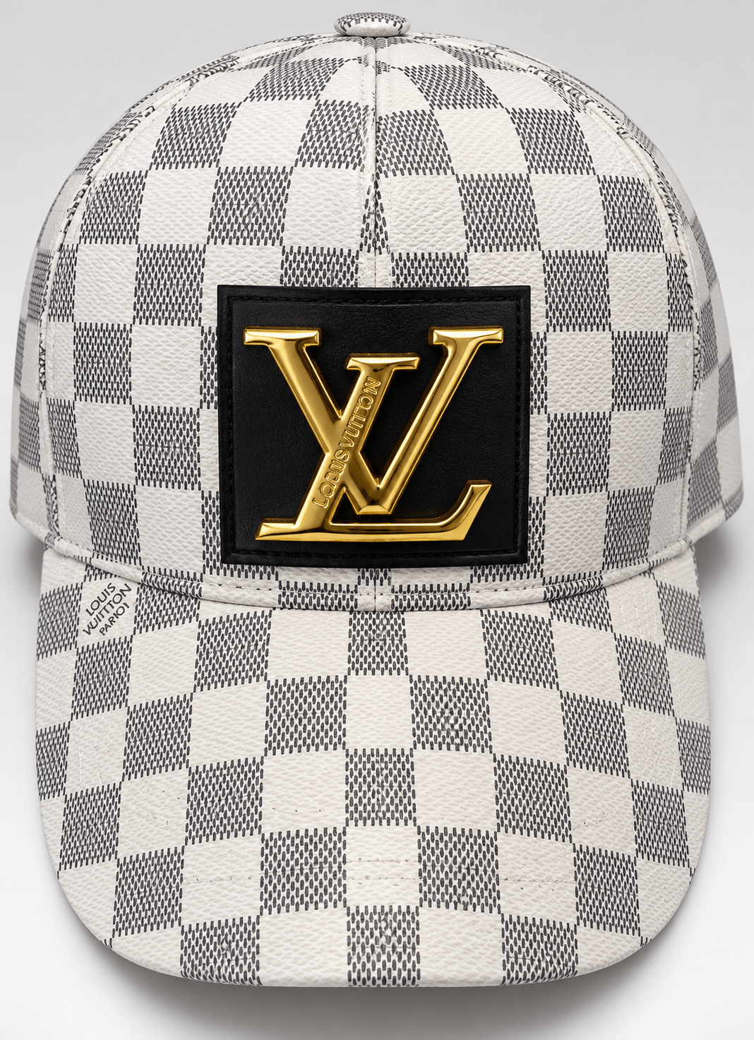 Structured Checkered Baseball Cap