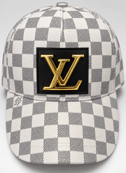 Structured Checkered Baseball Cap