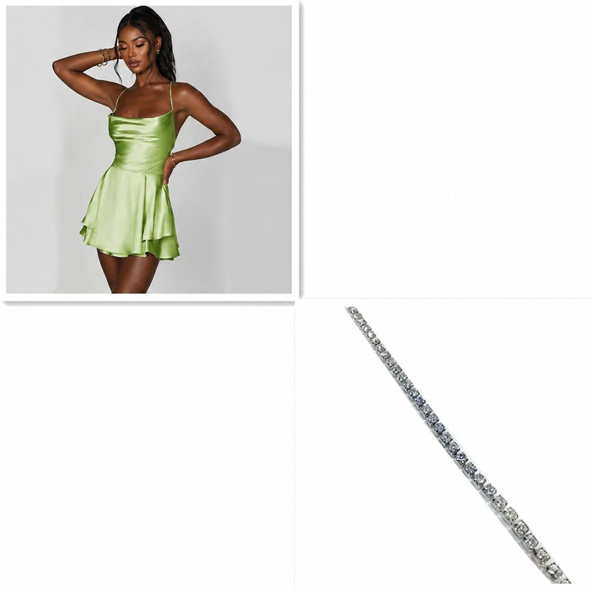 Women's Cowl Neck Backless A Line Mini Dress with Crisscross Straps