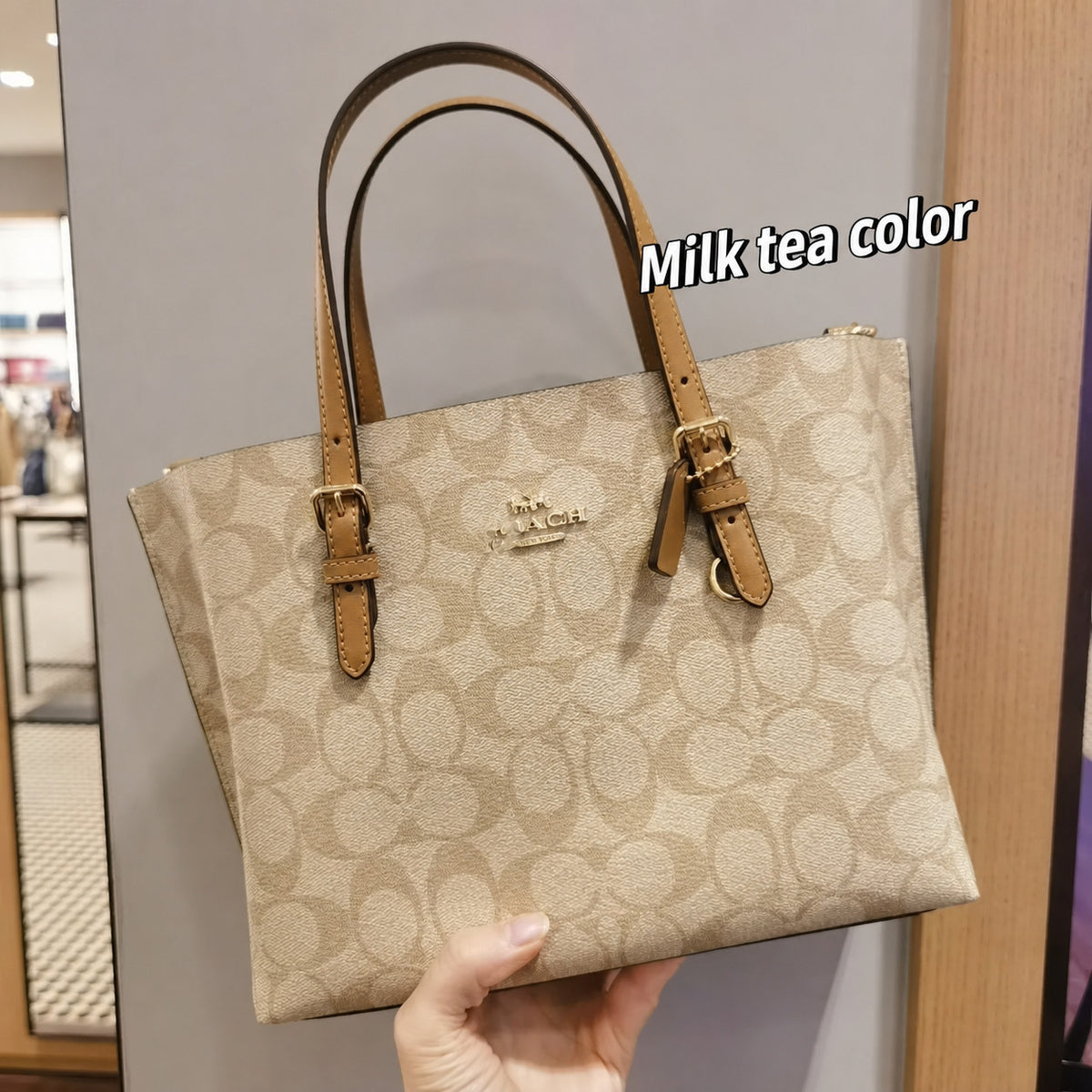 Patterned Zip-Top Tote Bag with Rolled Handles and Detachable Crossbody Strap