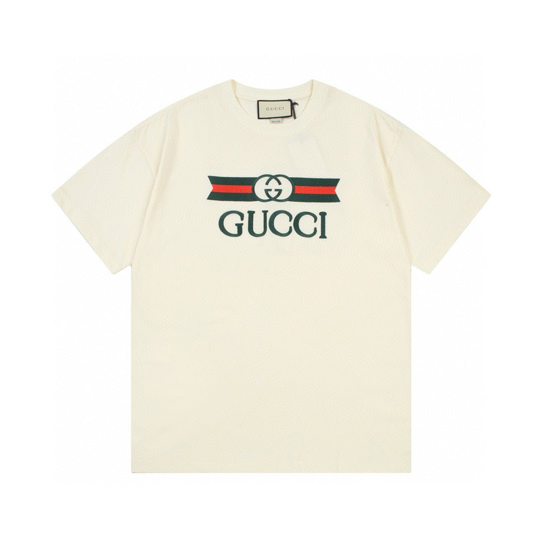 Short Sleeve Crew Neck T-Shirt with Front and Back Graphic Print